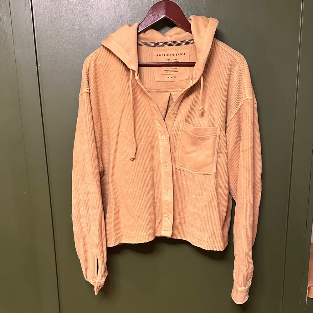 Crop corduroy jacket